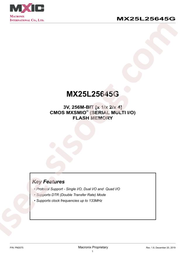 MX25L25645GMI-08G