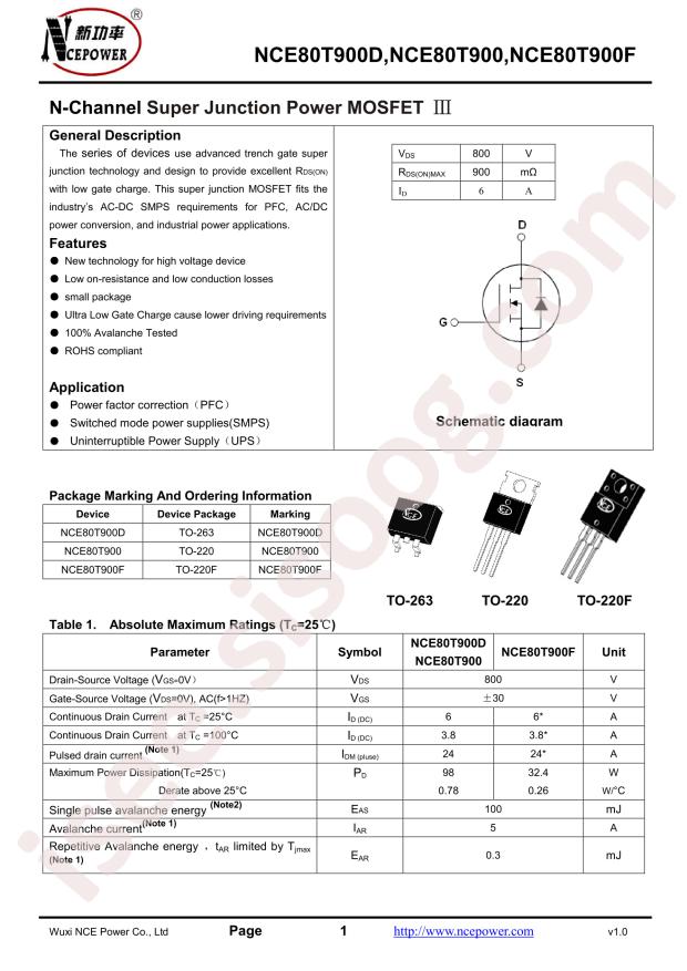 NCE80T900F