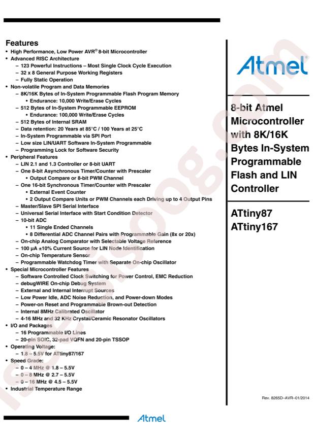 ATTINY167-XU