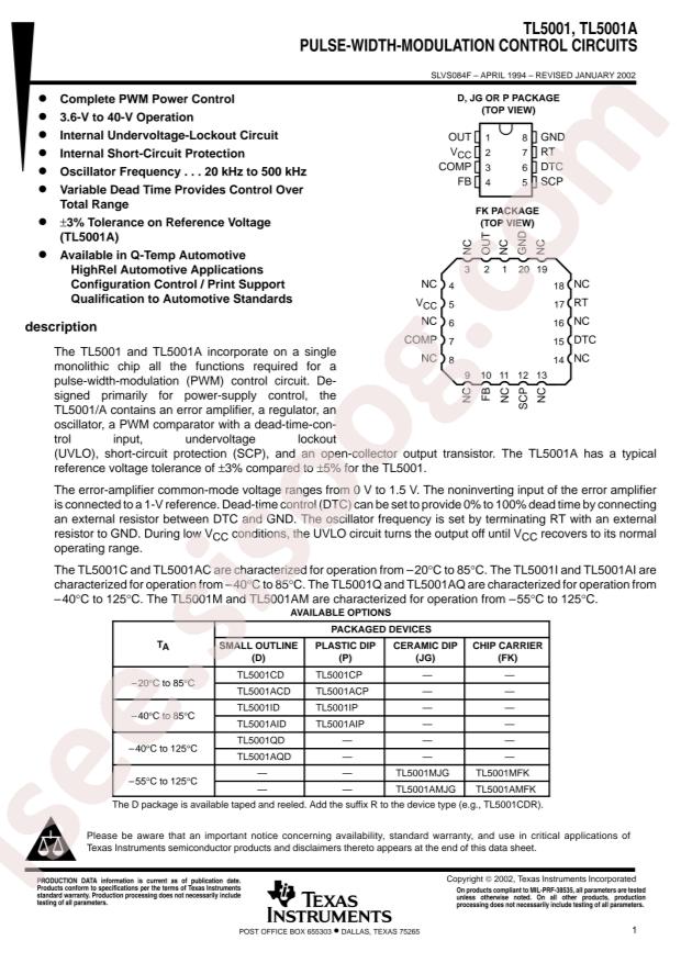 TL5001ACDR