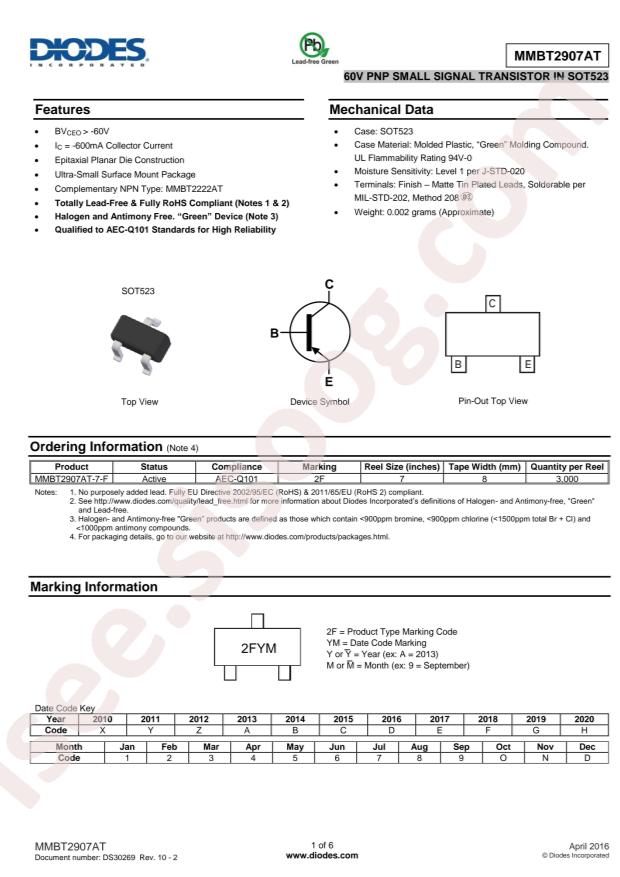 MMBT2907AT-7-F