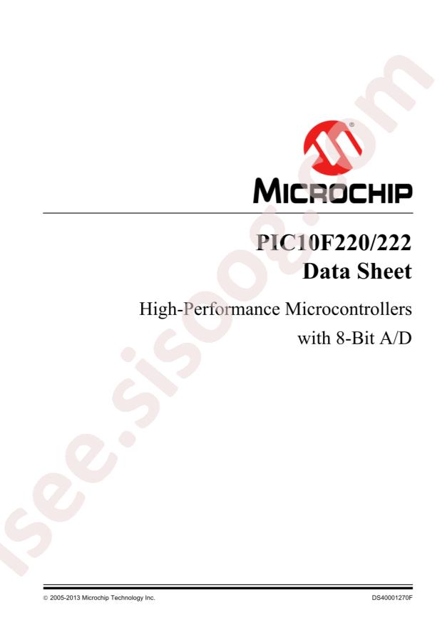 PIC10F220T-I/MC