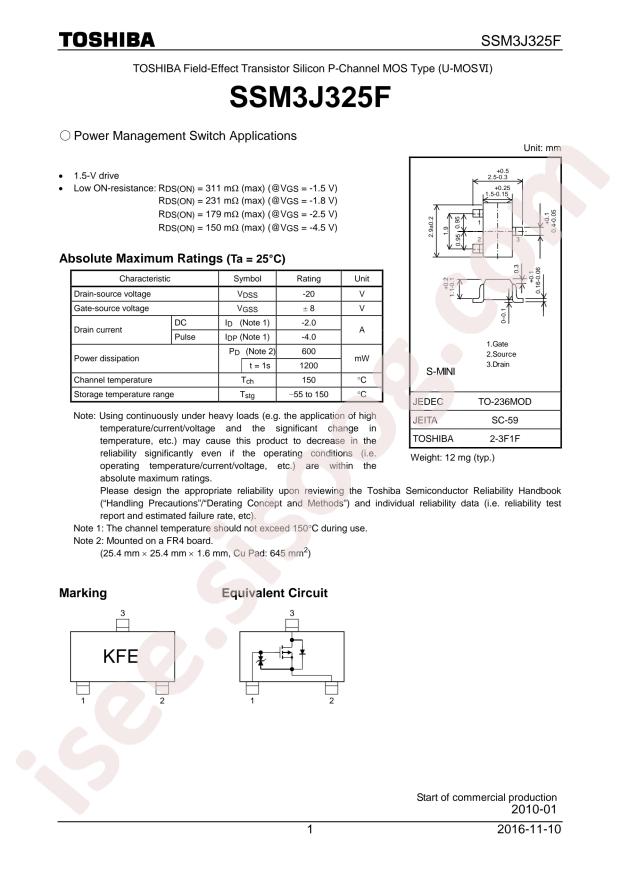 SSM3J325F,LF