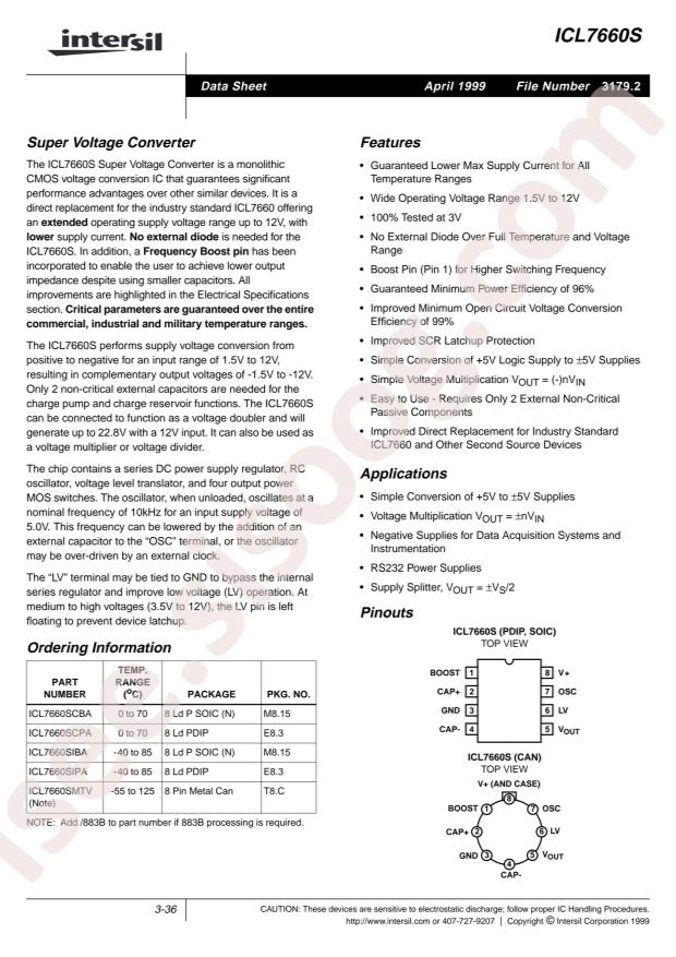 ICL7660SCPAZ