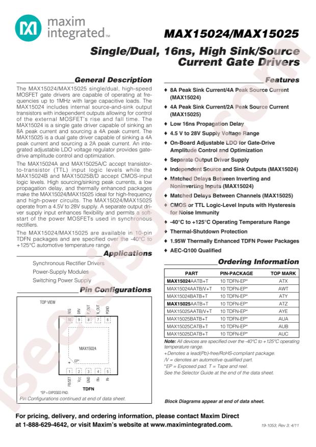 MAX15024AATB+T
