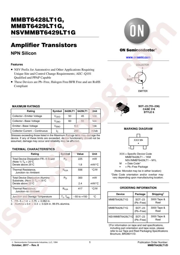 MMBT6428LT1G