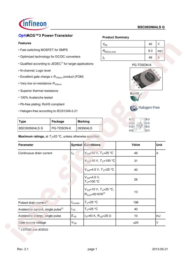 BSC093N04LSG