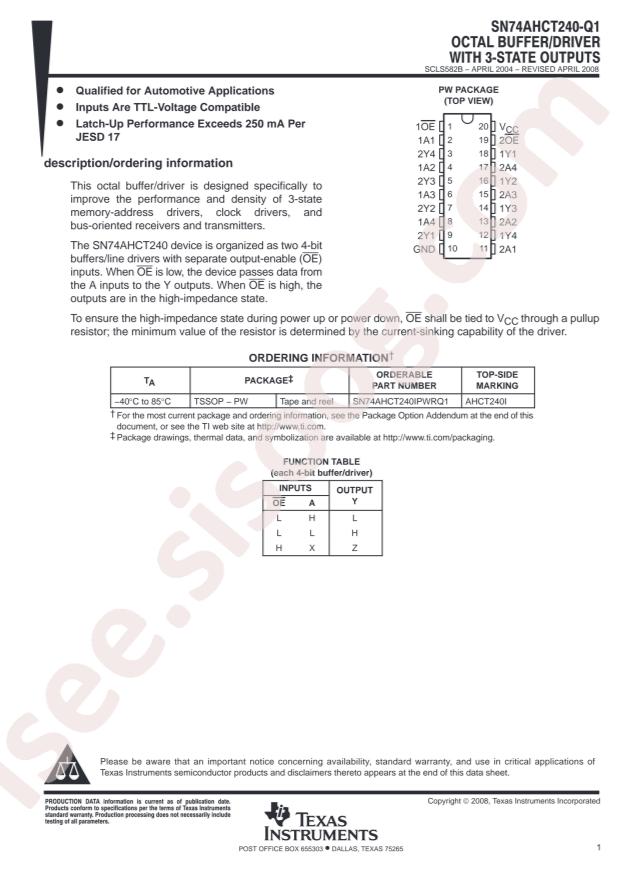 CAHCT240IPWRG4Q1