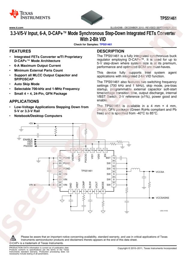 TPS51461RGER