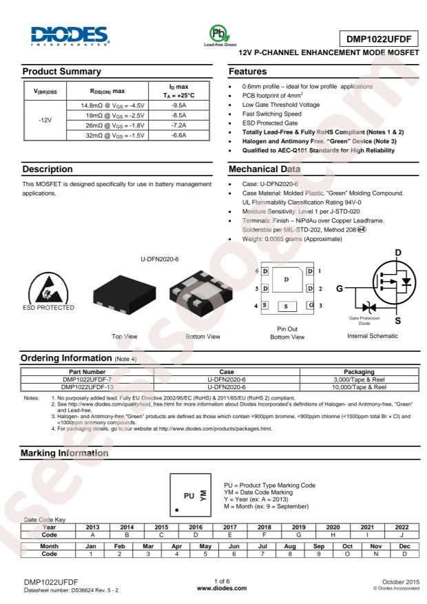 DMP1022UFDF-7