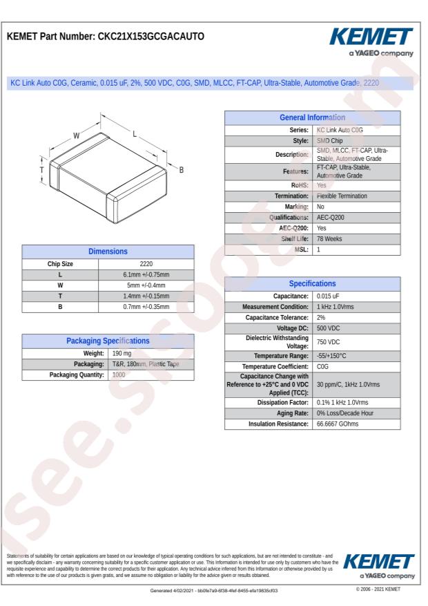 CKC21X153GCGACAUTO