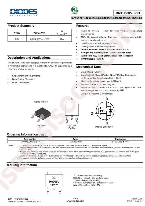 DMTH6005LK3Q-13