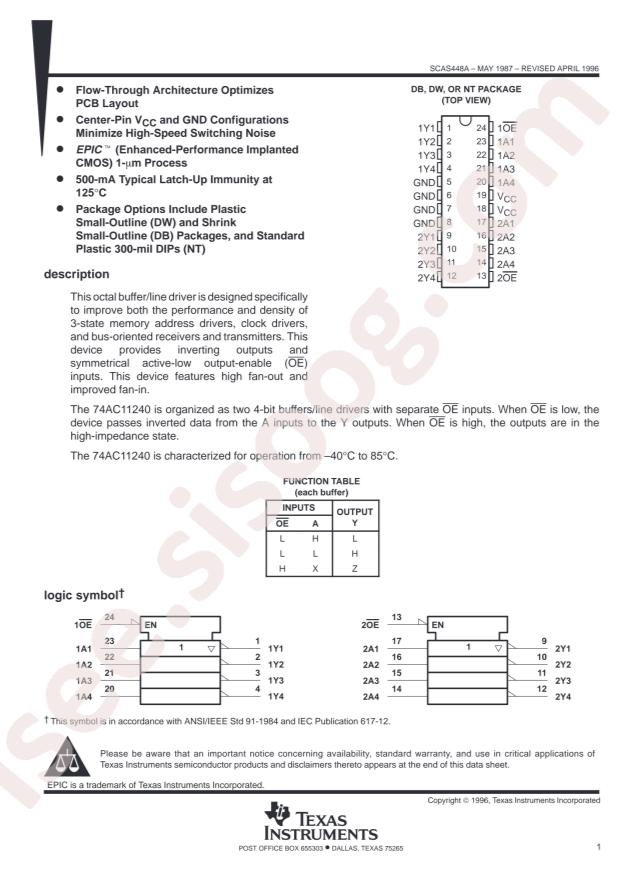 74AC11240PW