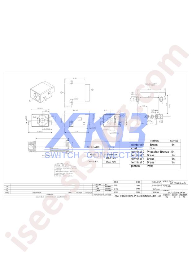 DC-C033D-5.5A-2.0