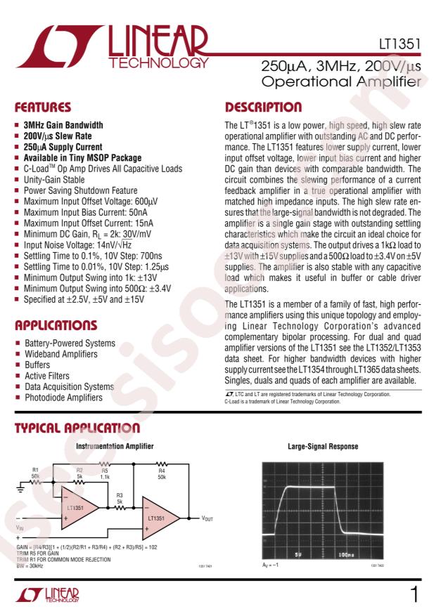 LT1351CS8#PBF