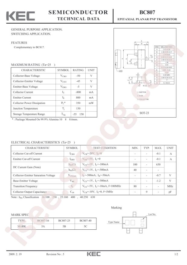 BC807-40-RTK/P