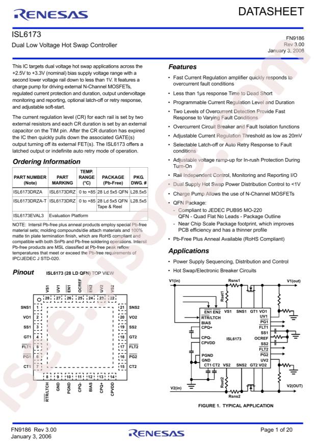 ISL6173DRZA-T
