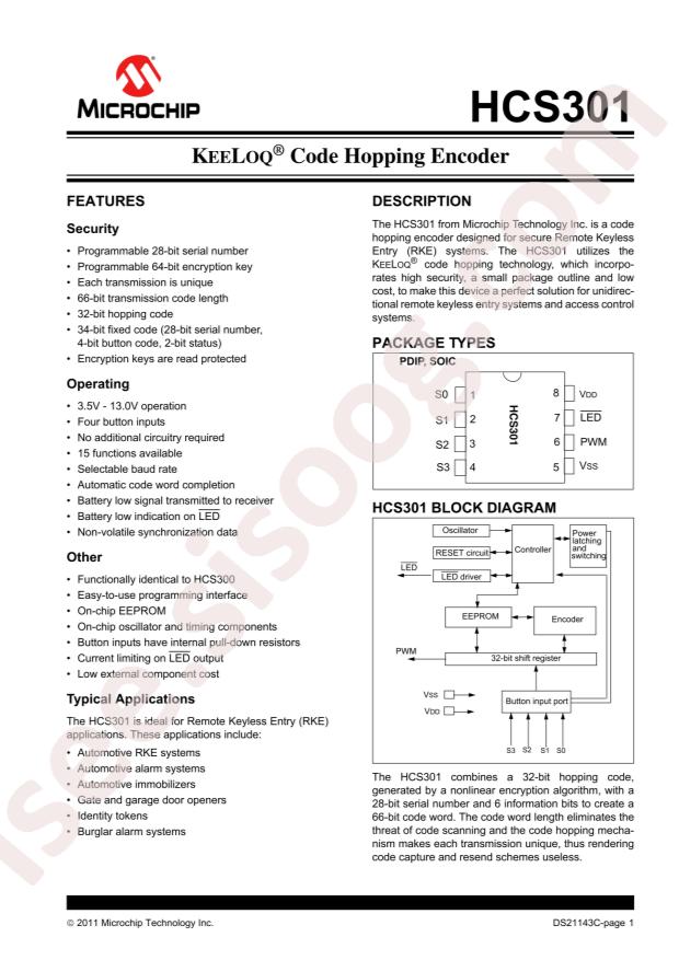 HCS301-I/SN