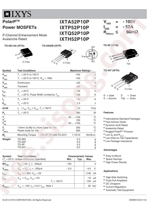 IXTH52P10P