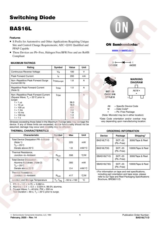 SBAS16LT1G