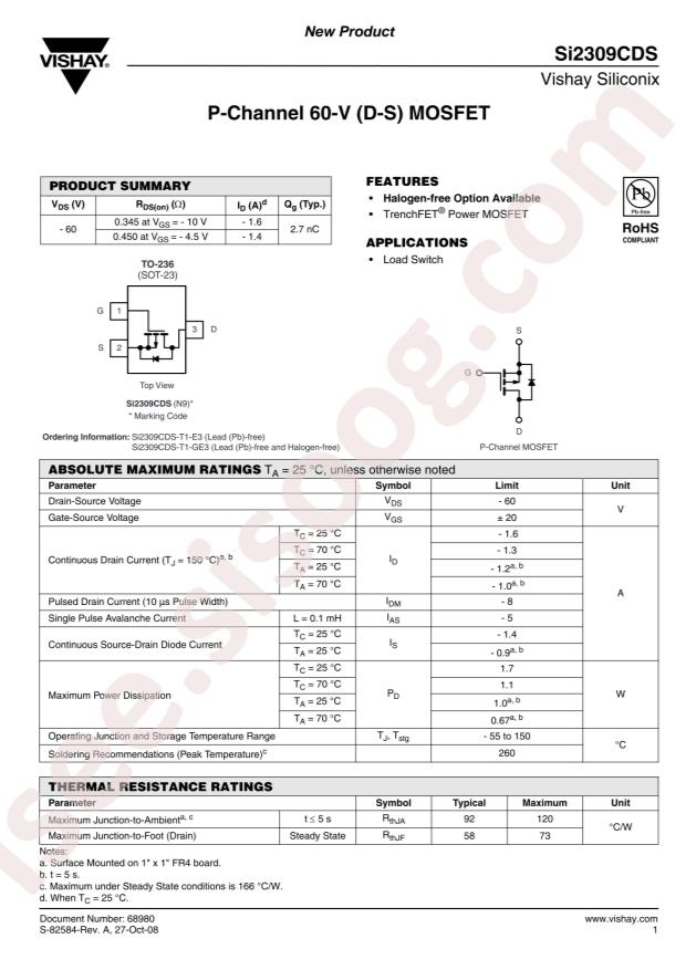 SI2309CDS-T1-GE3