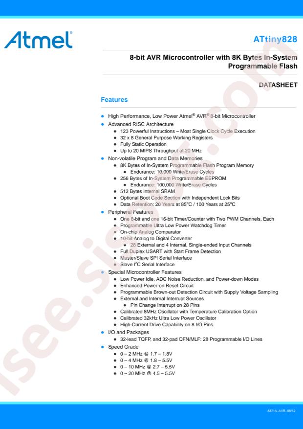 ATTINY828R-AU