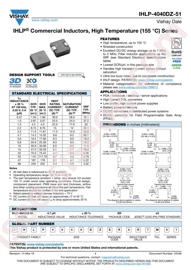 IHLP4040DZER100M51