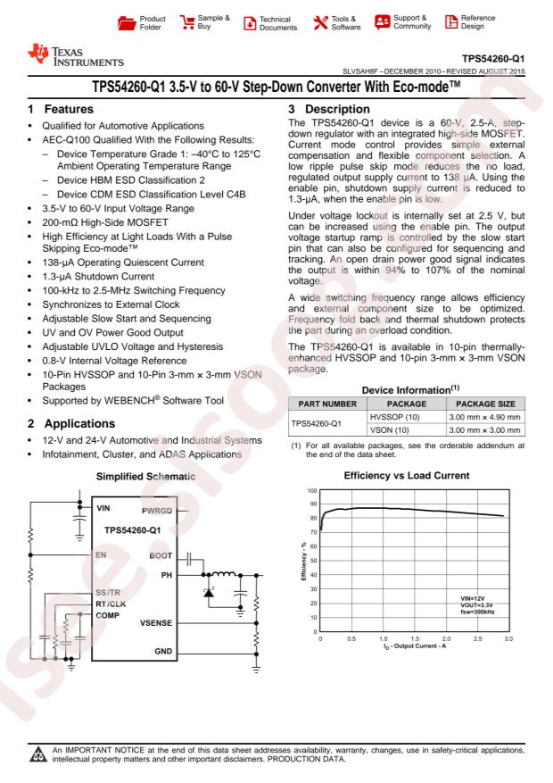 TPS54260QDRCRQ1