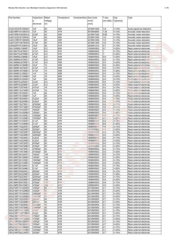 GCM188R71E105KA49D
