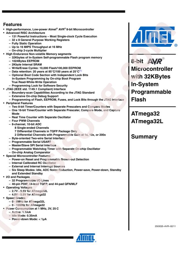 ATMEGA32L-8MU