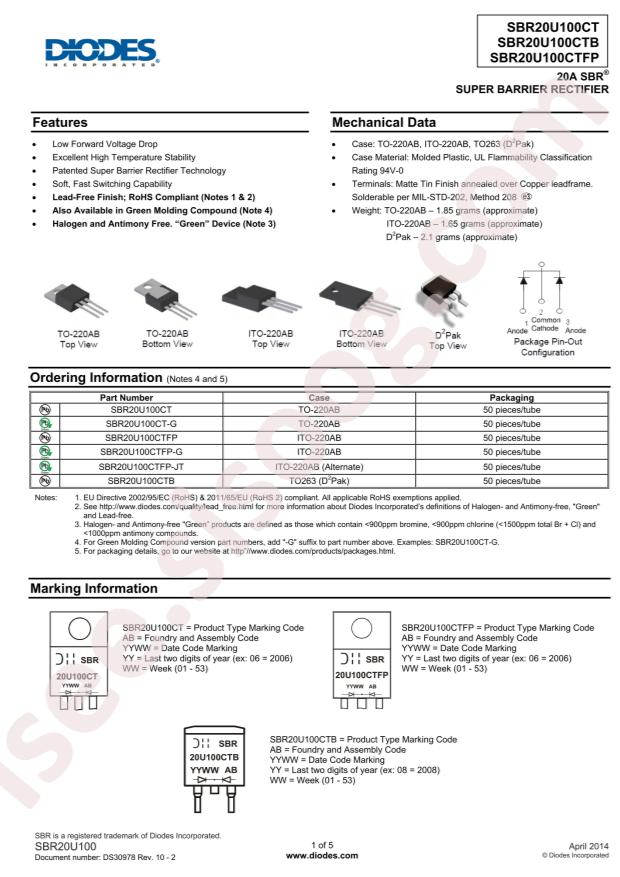 SBR20U100CT