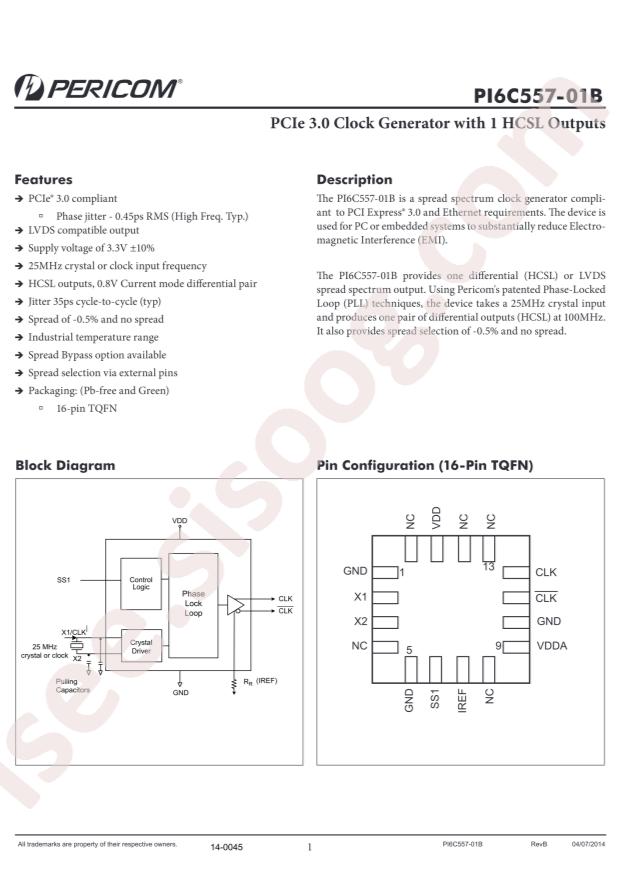 PI6C557-01BZHIEX