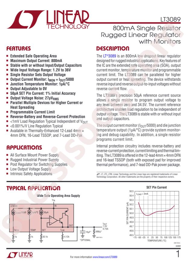 LT3089EFE#PBF