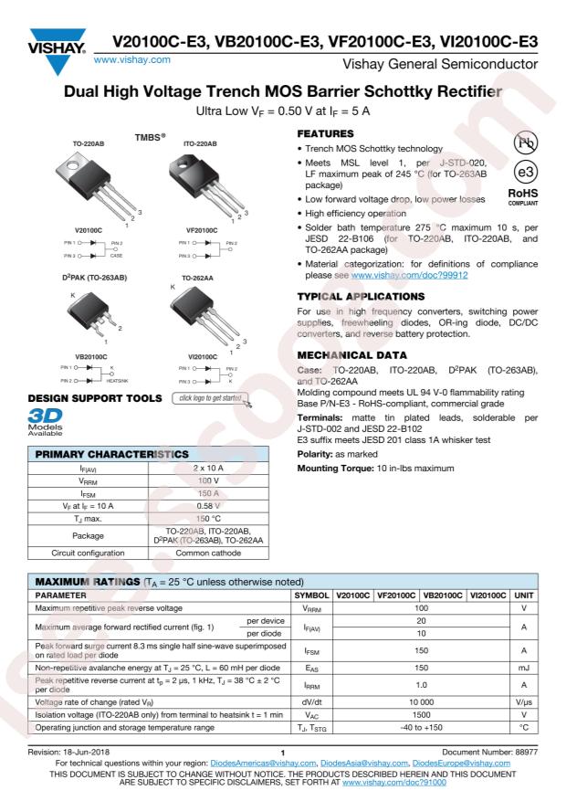 VB20100C-E3/8W