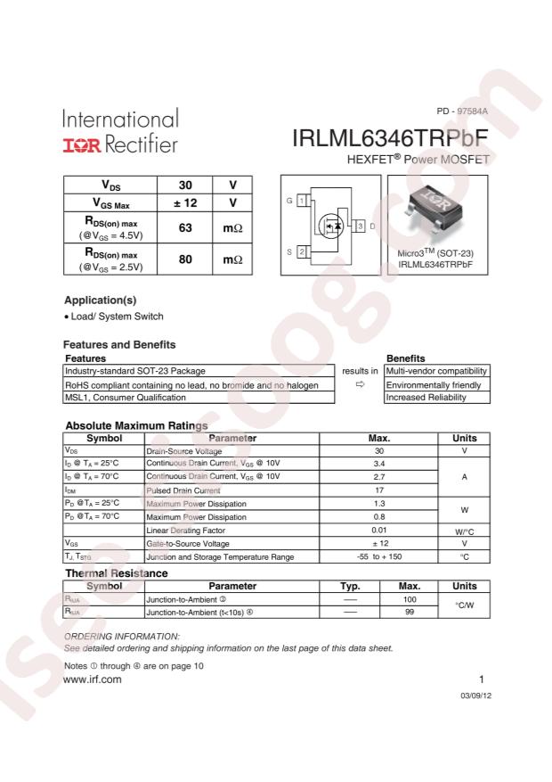 IRLML6346TRPBF