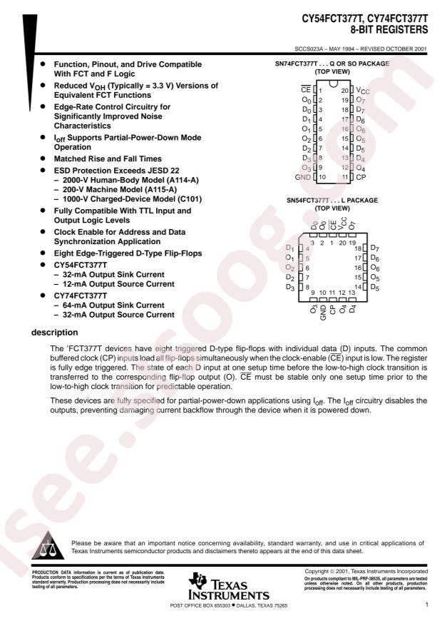 CY74FCT377ATSOC