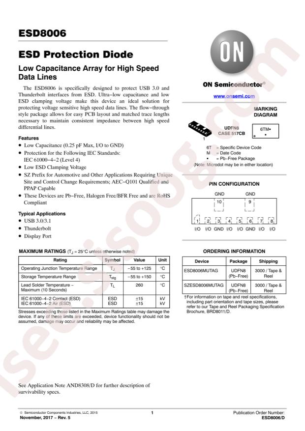 ESD8006MUTAG