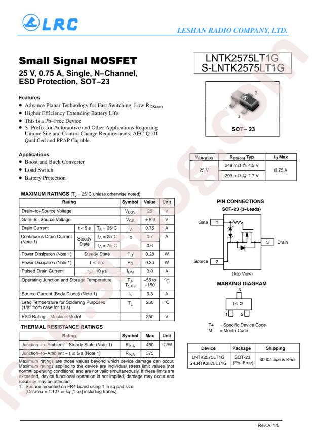 LNTK2575LT1G
