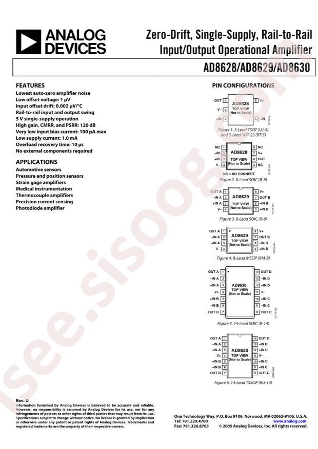 AD8628ARTZ-REEL7