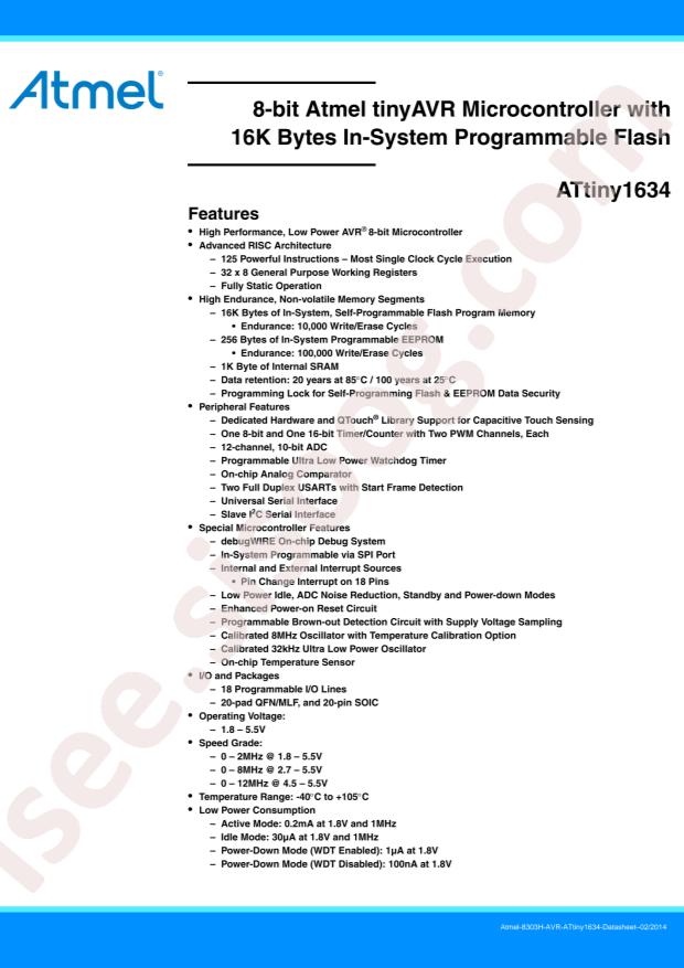 ATTINY1634R-MU