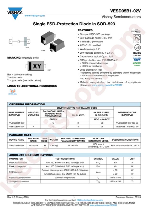 VESD05B1-02V-G3-08