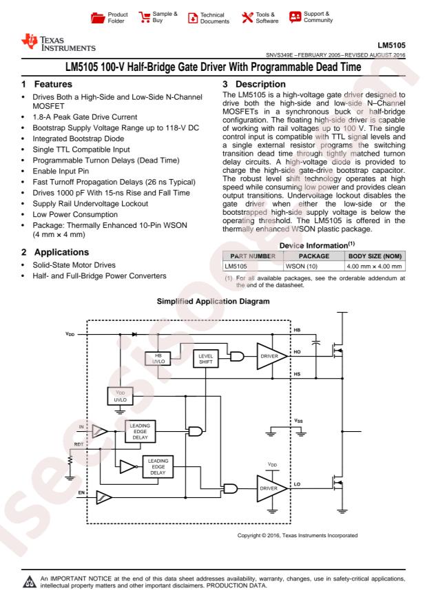 LM5105SDX/NOPB