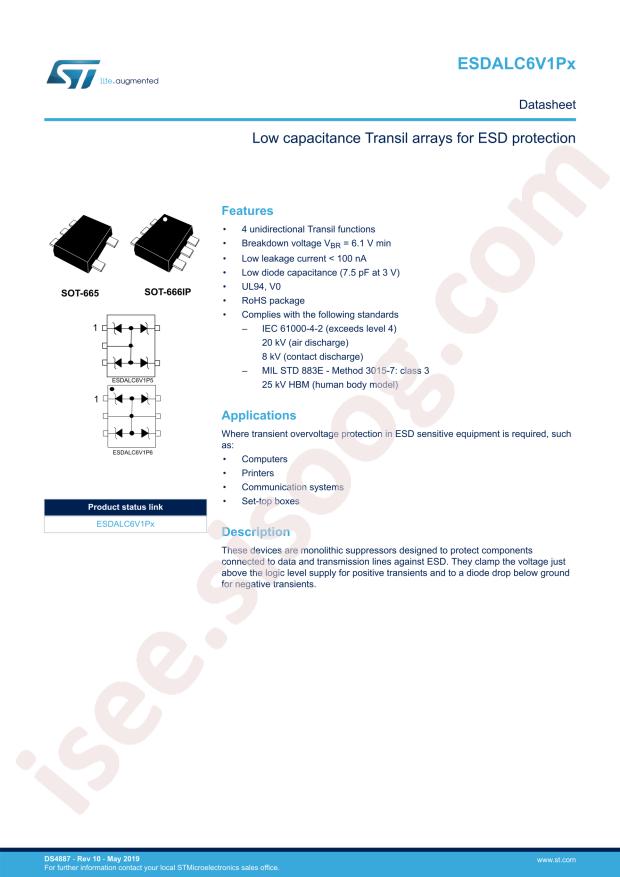 ESDALC6V1P6