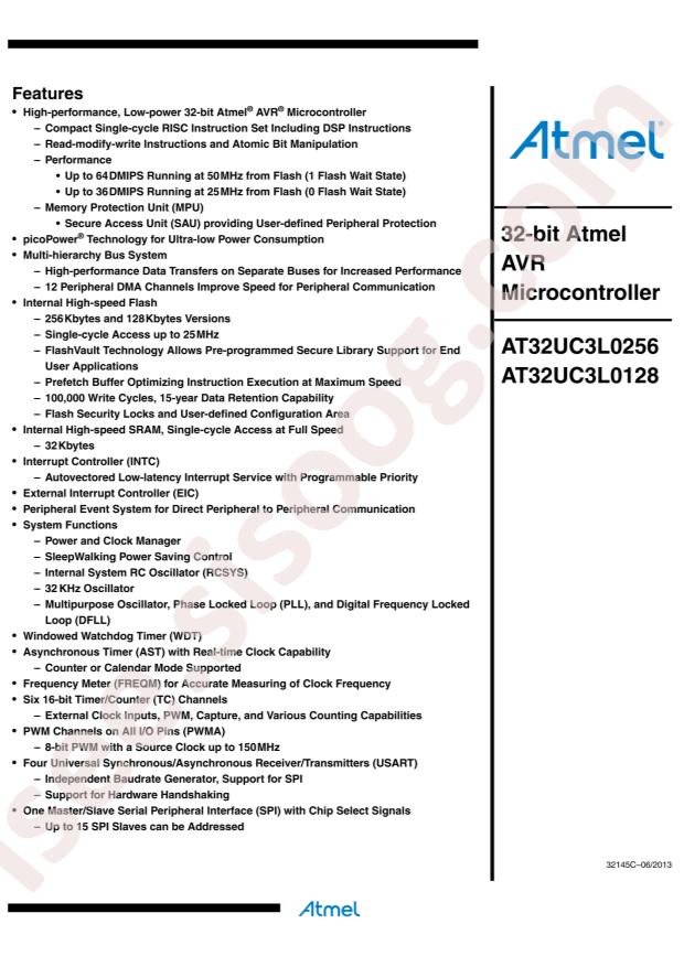 AT32UC3L0128-AUR