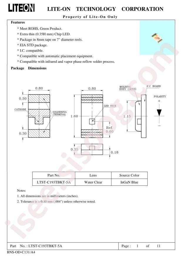 LTST-C193TBKT-5A