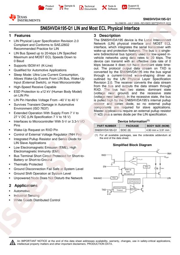 SN65HVDA195QDRQ1