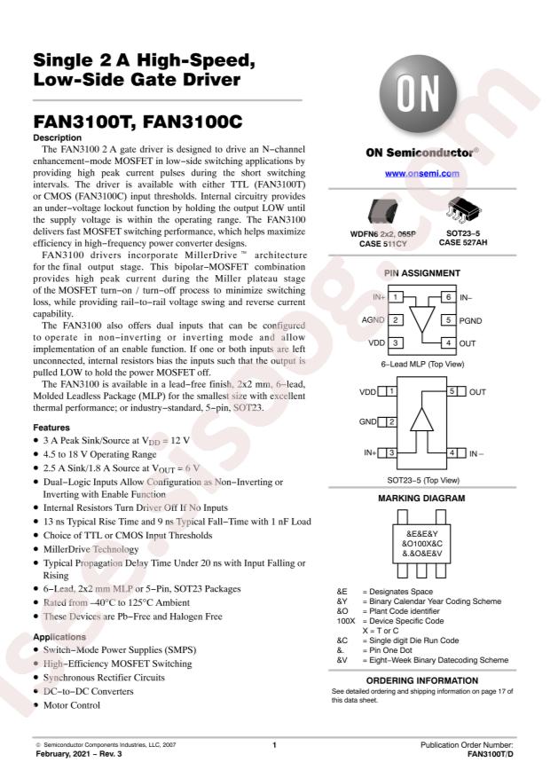 FAN3100CSX