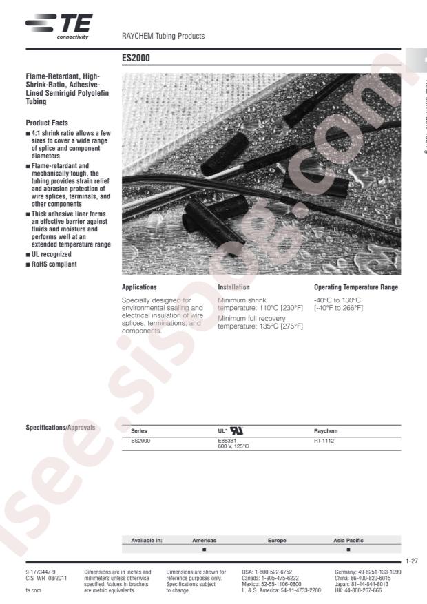 TE Connectivity ES2000-NO.2-B9-0-40MM