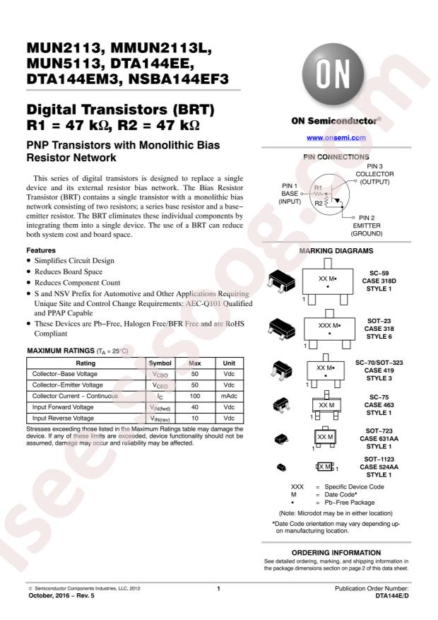 DTA144EET1G