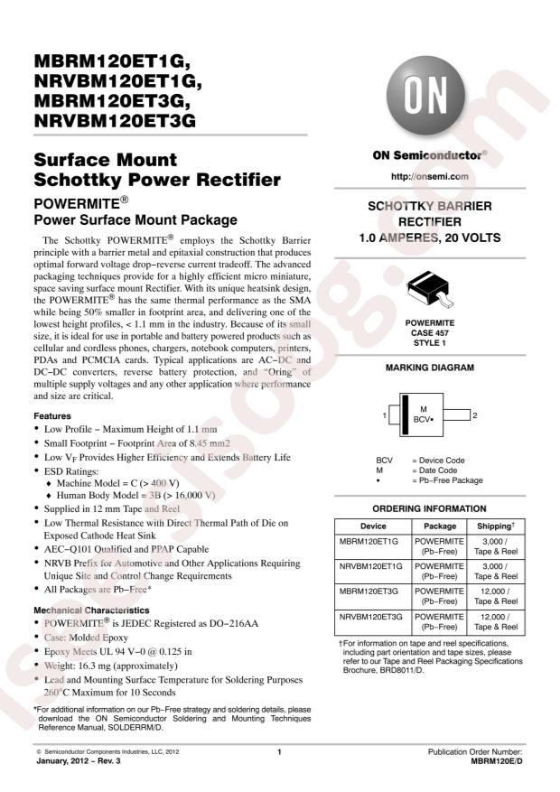 MBRM120ET1G